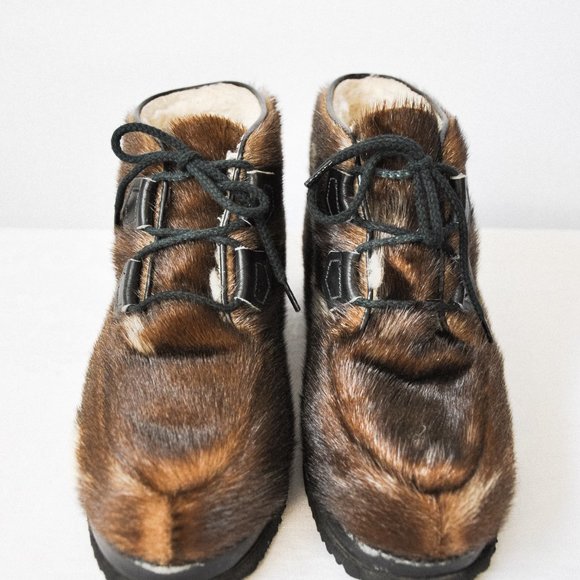 Vintage 1970s Blondo Seal Fur Boots - Picture 2 of 11